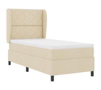 vidaXL Matelas à Ressorts ensachés, crème, 100 x 200 cm, Durable, Confortable, Mousse, Soutien Moyen, pour Chambre, Sommeil, Meubles Ajustables, Solutions de Sommeil, Cadre de lit Contemporain