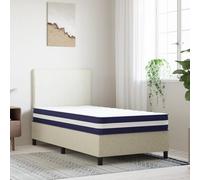 vidaXL Matelas à ressorts ensachés dureté moyenne 90x200 cm