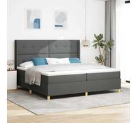 vidaXL Matelas à Ressorts Ensachés en Gris Foncé | Soutien Moyen-Dur 100X200X20 cm Super Confort et Durabilité Parfait pour Lits Simples Housse Zippée Amovible Protecteur Mobilier de Chambre