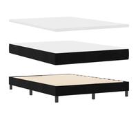 vidaXL Matelas à Ressorts ensachés en Velours 160x200 cm Noir Mousse Housse à Fermeture éclair Double Sommeil Luxe Confortable Mobilier de Chambre Confort avec Protecteur Solution de Sommeil