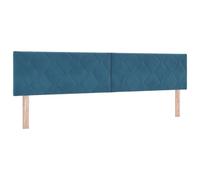 vidaXL Matelas à Ressorts Ensachés en Velours Bleu Foncé | 100X200X20 cm Rembourrage en Mousse Ressorts Individuels pour Un Confort Exceptionnel Accessoire de Literie Chambre à Coucher