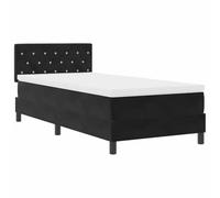 vidaXL Matelas à Ressorts Ensachés en Velours | Fermeté Moyenne 90X200 cm Tissu Tact Doux Idéal pour Chambre et Chambres d'Invités Mobilier avec Surmatelas en Mousse
