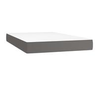 vidaXL Matelas à ressorts ensachés Gris 120x200x20 cm Similicuir