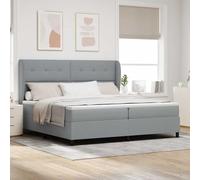 vidaXL Matelas à Ressorts ensachés Gris Clair 100 x 200 cm en Tissu avec Housse zippée et Support Moyen, Parfait pour la Chambre. Idéal pour Un lit Confortable dans Un Style Moderne.