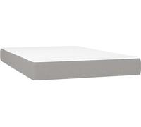 vidaXL Matelas à ressorts ensachés gris clair 120x200x20 cm Tissu