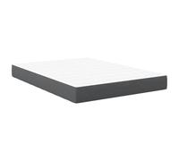 Matelas à ressorts ensachés vidaXL Gris foncé Moyen 140x190x20 cm Tissu