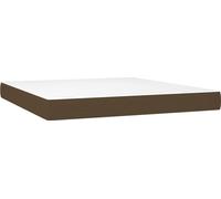 vidaXL Matelas à ressorts ensachés Marron foncé 160x200x20 cm Tissu