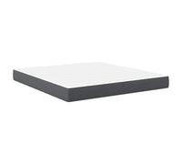 vidaXL Matelas à Ressorts ensachés Moyen - Gris foncé - 180x200x20 cm Tissu