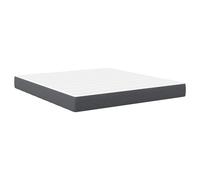 vidaXL Matelas à ressorts ensachés moyen - Gris foncé - 180x200x20 cm Tissu