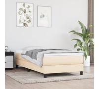 Vidaxl Matelas À Ressorts Ensachés Pour Enfants Crème 80x160 Cm Tissu