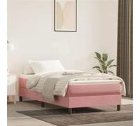 vidaXL Matelas à ressorts ensachés pour enfants 4016551 velours rose 80 x 160 cm