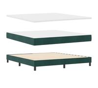 vidaXL Matelas à Ressorts Ensachés Velours Luxueux 180X200Cm Surface Douce Housse Zippée Double Idéal pour Adultes avec Soutien Moyennement Ferme et Entretien Facile