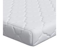 vidaXL Matelas Blanc 200 x 180 cm Tissu 100% polyester