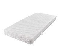 Matelas Avec Housse Lavable 200 X 160 X 17 Cm Blanc