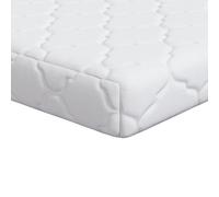 vidaXL Matelas Blanc 160 x 80 cm Tissu 100% polyester