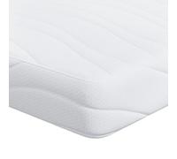vidaXL Matelas Blanc 90 x 200 cm Tissu 100% polyester