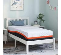 vidaXL Matelas Blanc, Gris 80 x 160 cm