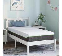 Vidaxl Matelas Blanc Et Gris Tissu Jacquard En Polyester 100%