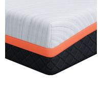 vidaXL Matelas Blanc, Gris 180 x 200 cm