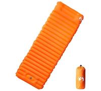 Vidaxl Matelas De Camping Autogonflant Avec Oreiller 1 Personne Orange