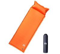 Vidaxl Matelas De Camping Autogonflant Avec Oreiller 1 Personne Orange