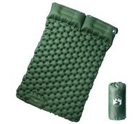 Vidaxl Matelas De Camping Autogonflant Avec Oreillers 2 Personnes Vert
