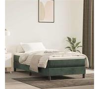 Vidaxl Matelas De Lit À Ressorts Ensachés 100x210x20 Cm Velours