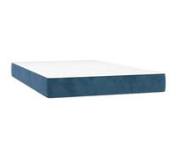 Vidaxl Matelas De Lit À Ressorts Ensachés 120x220x20 Cm Velours