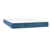 Matelas de lit à ressorts ensachés 140x210x20 cm velours matelas vidaXL