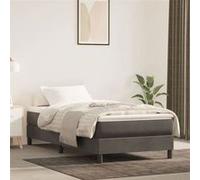 Matelas de lit à ressorts ensachés Gris Foncé 140x190x20 cm vidaXL