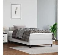 Matelas de Lit à Ressorts Ensachés Noir 140x190x20cm Similicuir Double vidaXL
