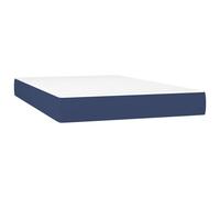 Vidaxl Matelas De Lit À Ressorts Ensachés Bleu 120x200x20 Cm Tissu