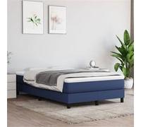 vidaXL Matelas de lit à ressorts ensachés Bleu 120x200x20 cm Tissu