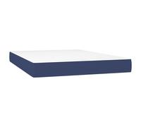 Vidaxl Matelas De Lit À Ressorts Ensachés Bleu 140x200x20 Cm Tissu