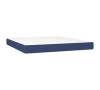 Vidaxl Matelas De Lit À Ressorts Ensachés Bleu 160x200x20 Cm Tissu