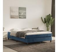 vidaXL Matelas de lit à ressorts ensachés Bleu foncé 140x200x20 cm