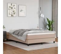 vidaXL Matelas de lit à ressorts ensachés Cappuccino 140x200x20 cm