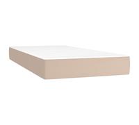 vidaXL Matelas de lit à ressorts ensachés Cappuccino 90x190x20 cm