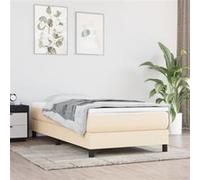 vidaXL Matelas de lit à ressorts ensachés Crème 100x200x20 cm Tissu347739 G