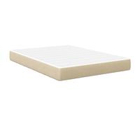 vidaXL Matelas de lit à ressorts ensachés en gris clair et vert, confort moyen, 140x200x20 cm tissu