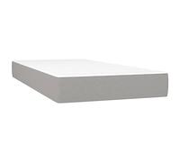 vidaXL Matelas de lit à Ressorts ensachés fermeté Moyenne Gris Clair