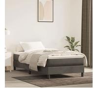 Matelas de lit à ressorts ensachés gris foncé 120x190x20 cm G