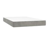 vidaXL Matelas de lit à ressorts ensachés Gris clair 120x200x20 cm