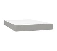 vidaXL Matelas de lit à ressorts ensachés Gris clair 120x200x20 cm