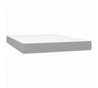 vidaXL Matelas de lit à ressorts ensachés Gris clair 140x200x20 cm