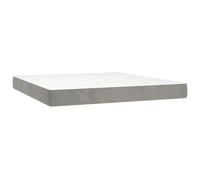 vidaXL Matelas de lit à ressorts ensachés Gris clair 160x200x20 cm
