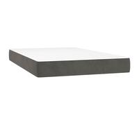vidaXL Matelas de lit à ressorts ensachés Gris foncé 120x200x20 cm