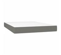 vidaXL Matelas de lit à ressorts ensachés Gris foncé 140x200x20 cm
