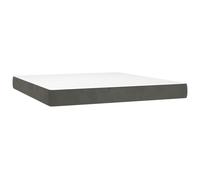 vidaXL Matelas de lit à ressorts ensachés Gris foncé 160x200x20 cm