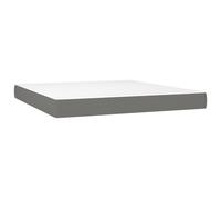 vidaXL Matelas de lit à ressorts ensachés Gris foncé 180x200x20 cm